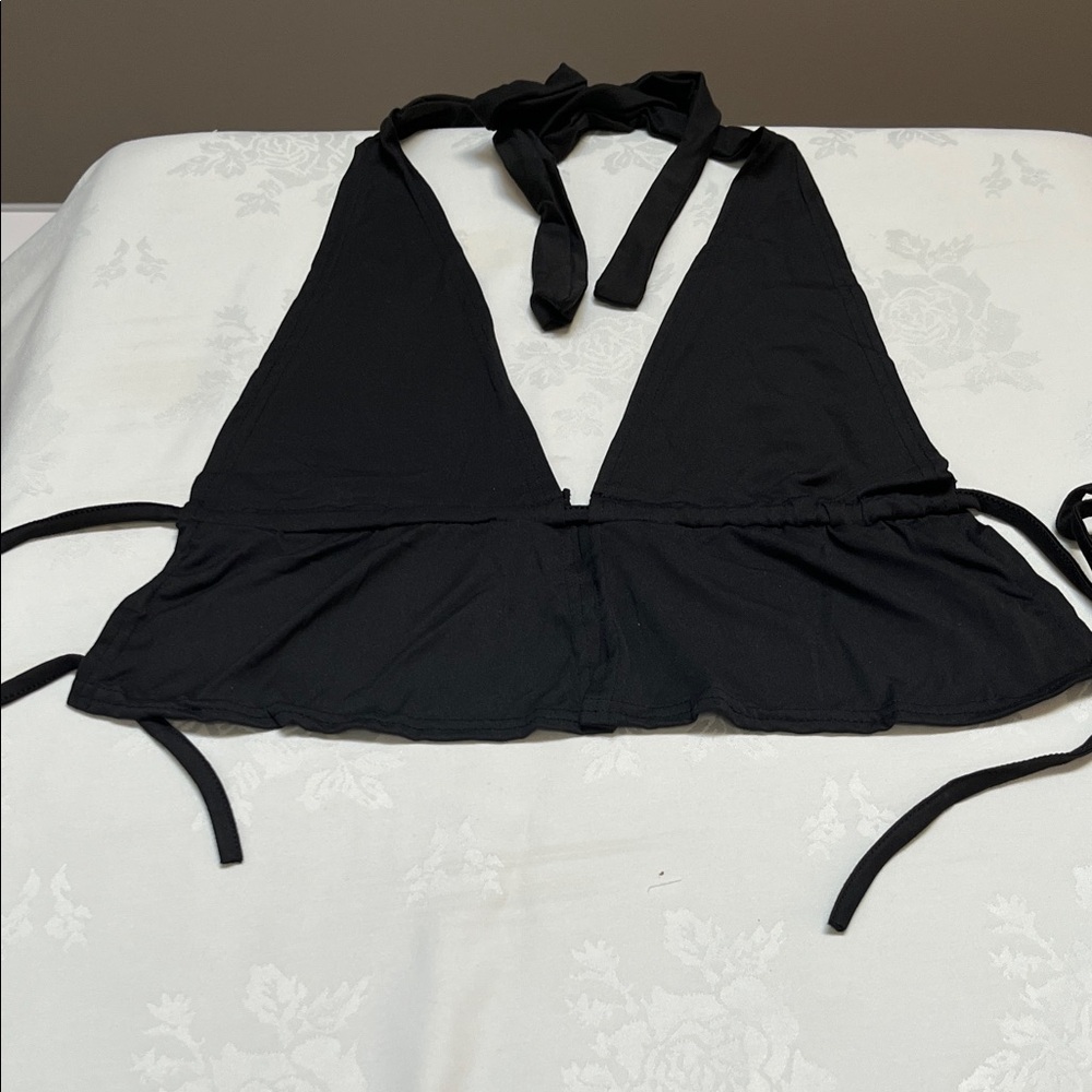 Black Halter Top